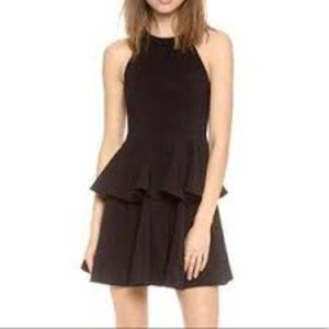 Elizabeth and James dress tiered black mini